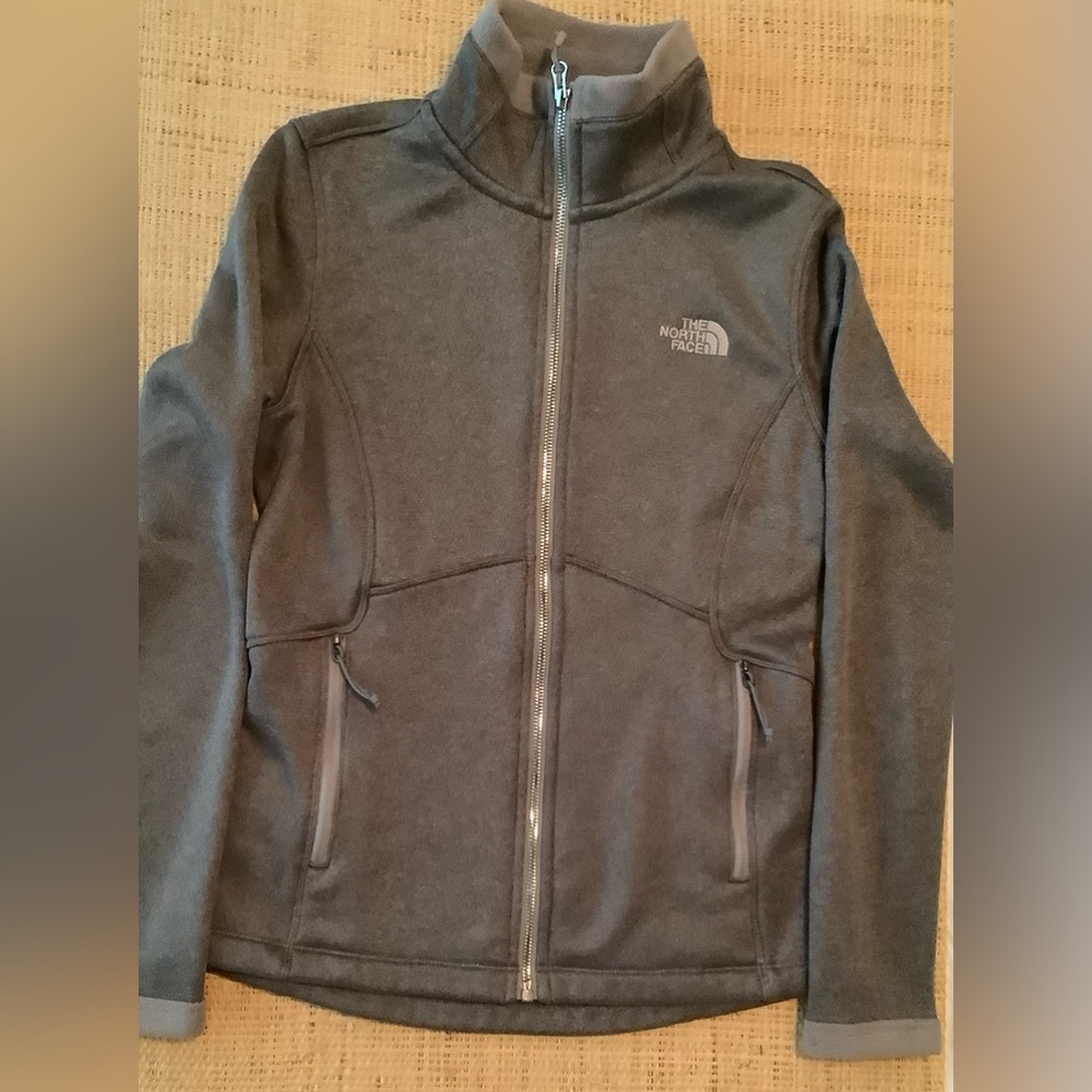 The North Face Women's Dark Gray Full-Zip Fleece Utility Jacket Small